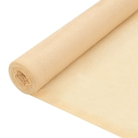 Copertina protectie laterala pentru terasa, vidaXL, HDPE, 1,5 x 10 m, Bej