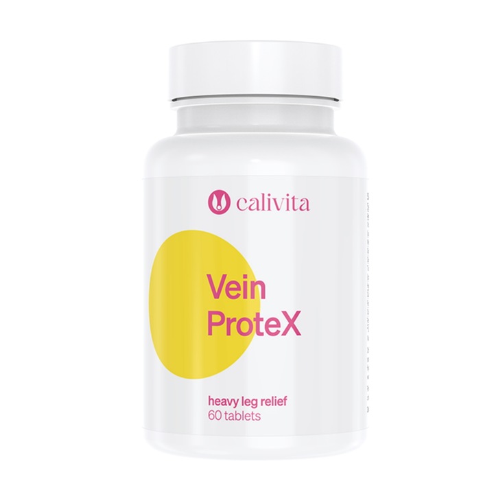 Vein ProteX Antioxidant pentru Sistemul Circulatoriu, Reduce vizibilitatea Venelor Varicoase (60 tablete) - Calivita