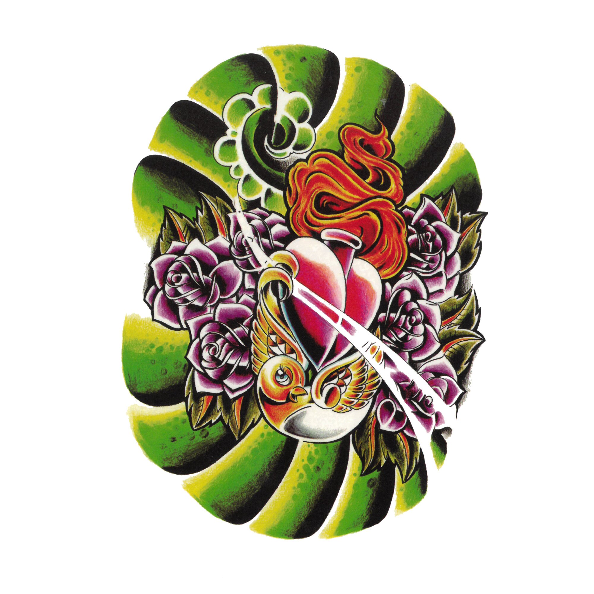 Tatuaj temporar -inima- 20x15cm