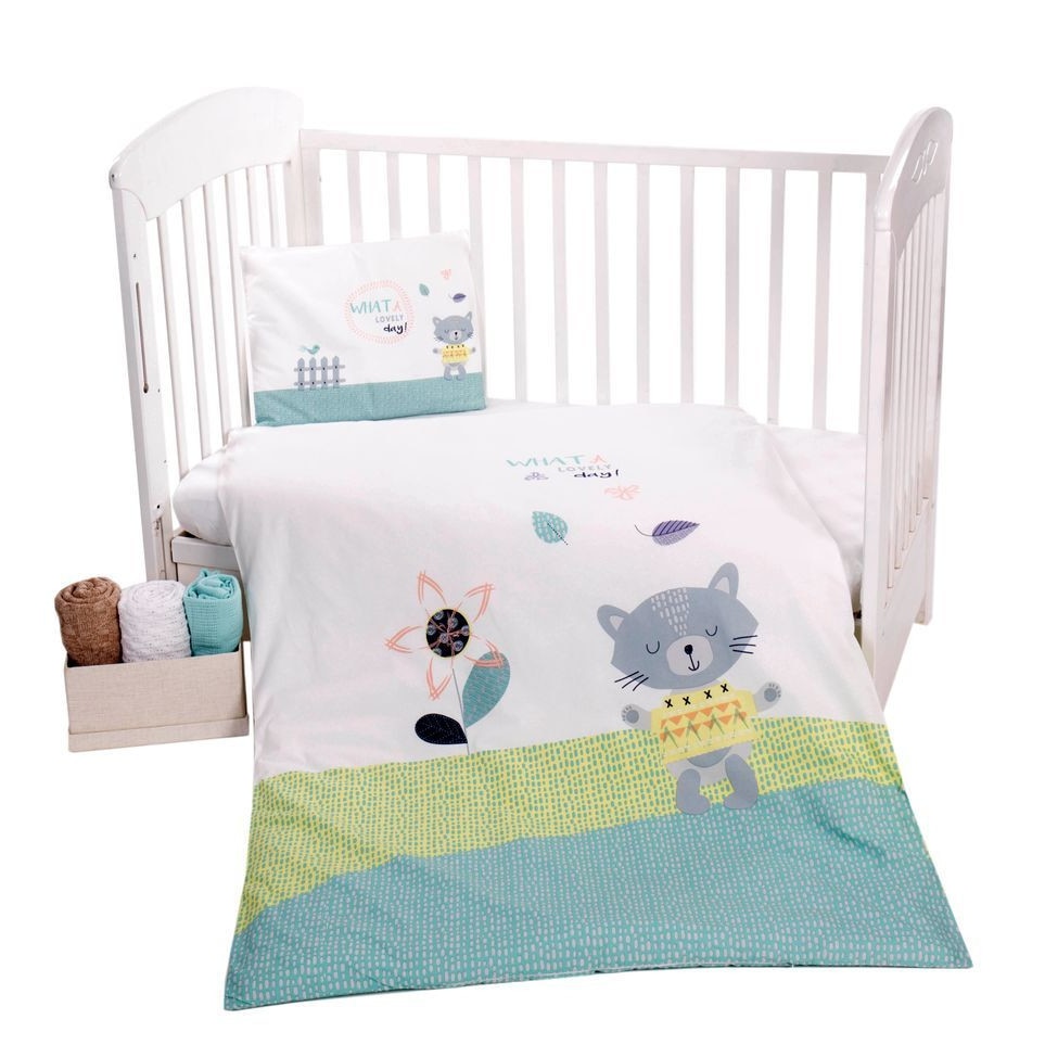 Lenjerie patut cu 3 piese Cat Lovely Day