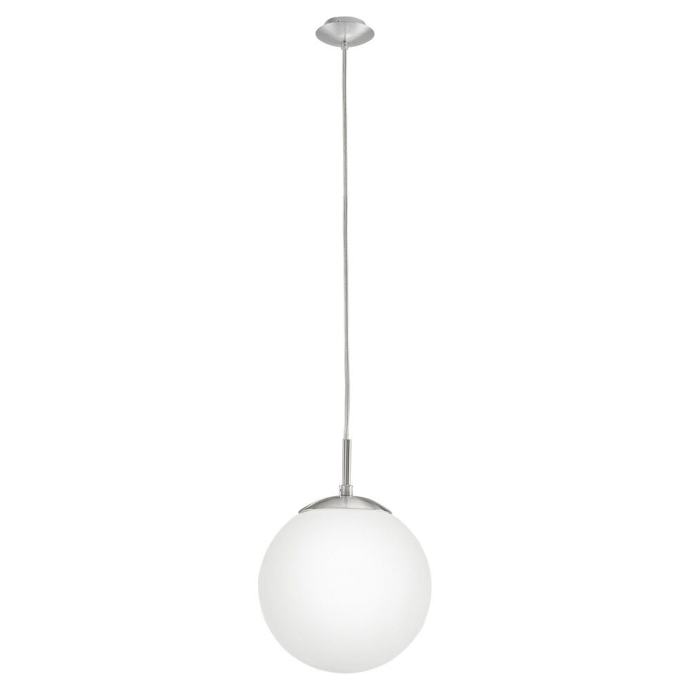 Lustra Rondo EGLO,metal,sticla,culoare alba