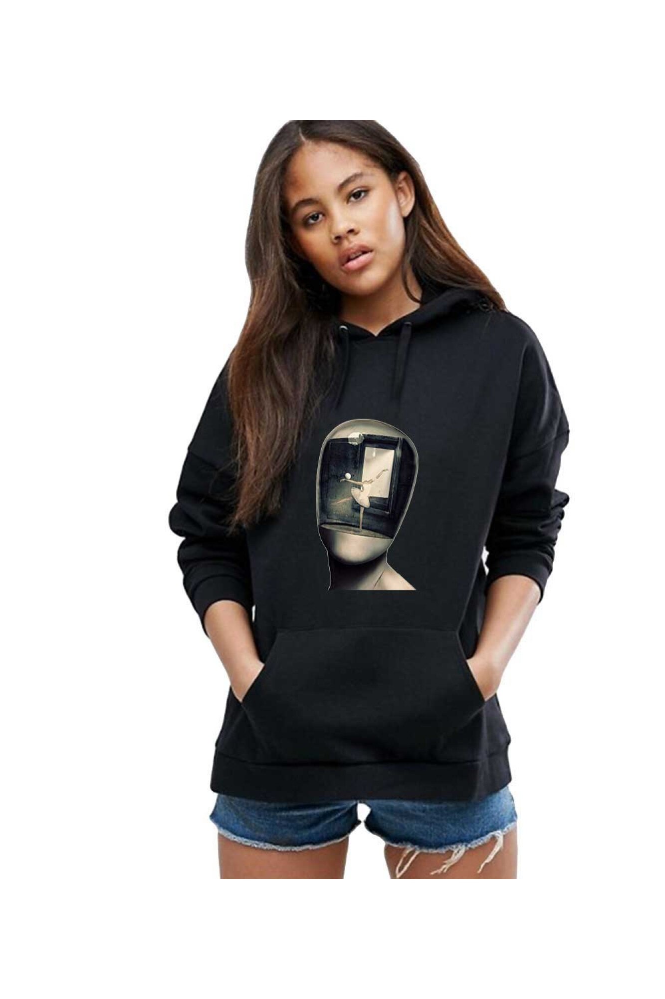 Hanorac dama negru - Dali - Globul