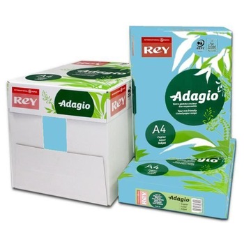 Hartie color Adagio A4, 80 gr, 500 coli/top, albastru intens Hartie color Adagio A4, 80 gr, 500 coli/top, albastru intens