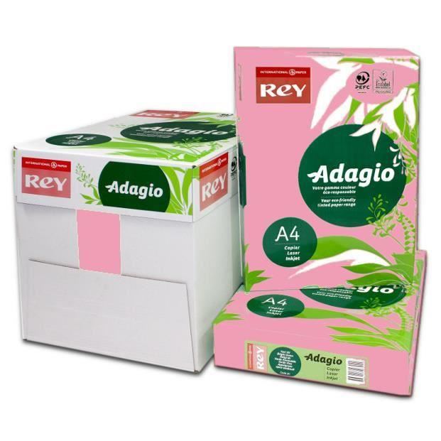 Hartie color Adagio A4, 80 gr, 500 coli/top, roz pal