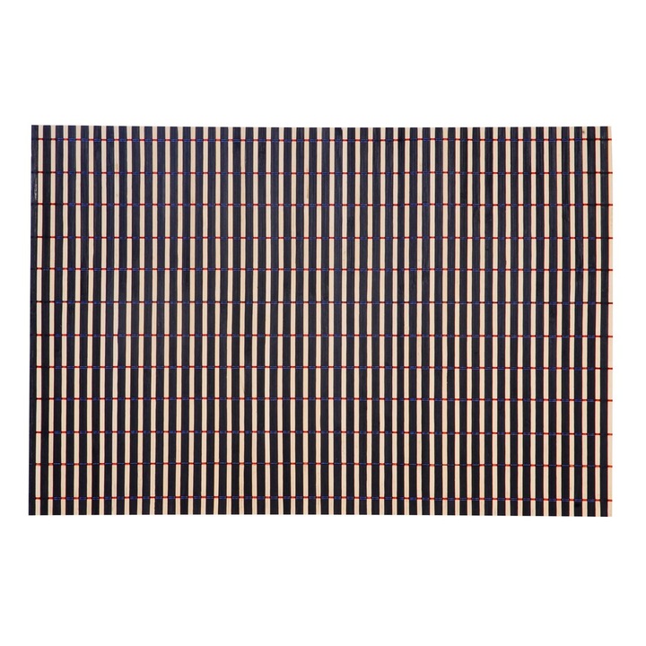 Set suport farfurie, Zola®, 4 bucati, bambus, negru/bej, 30x45 cm