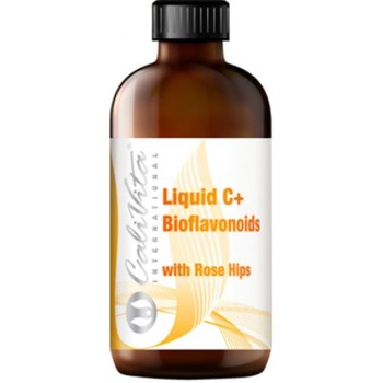 Supliment nutritiv cu vitamina C lichida cu extract de macese, Liquid C + Bioflavonoids with Rose Hips, 240 ml, CaliVita Supliment nutritiv cu vitamina C lichida cu extract de macese, Liquid C + Bioflavonoids with Rose Hips, 240 ml, CaliVita