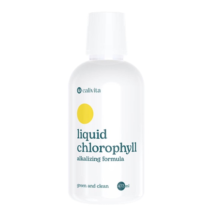 Supliment pentru detoxifiere cu efect diuretic, Liquid Chlorophyll, 473 ml, CaliVita