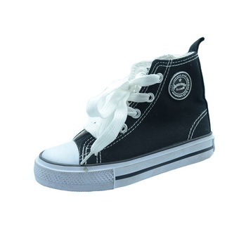 Bascheti din panza pentru copii American Club, Negru Bascheti din panza pentru copii American Club, Negru