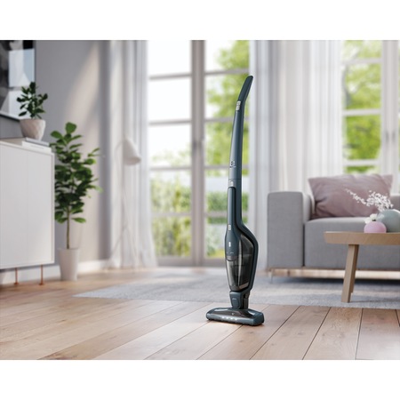 Aspirator vertical 2 in 1 Electrolux EER75NOW, 18 V, Li-Ion, 0.5 L, Perii speciale, Bleumarin