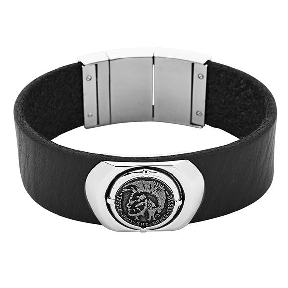 Bratara Diesel Basic DX0799040, Argintiu, Negru