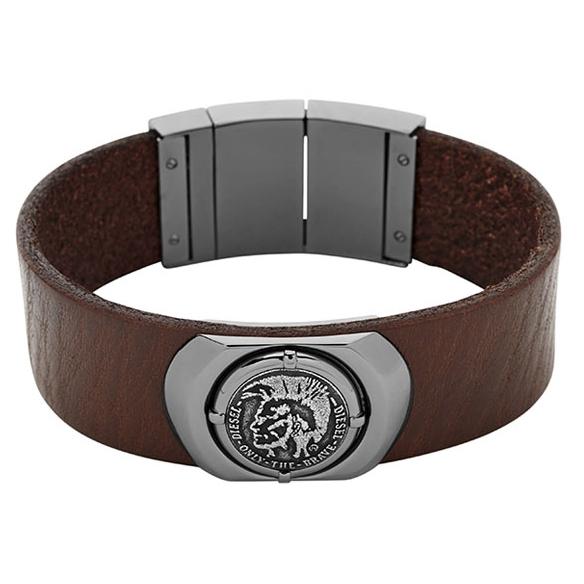 Bratara Diesel Griffes DX0798060, Maro, Argintiu