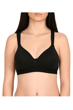 Bustiera sport din bumbac, Negru Bustiera sport din bumbac, Negru