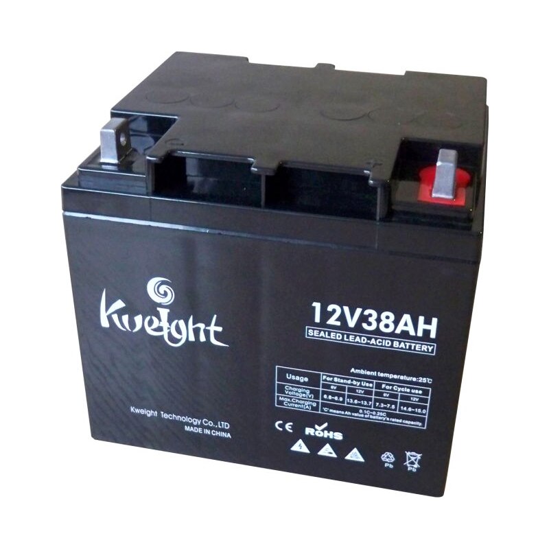 Acumulator plumb acid Powertech, 12 V, 38 Ah