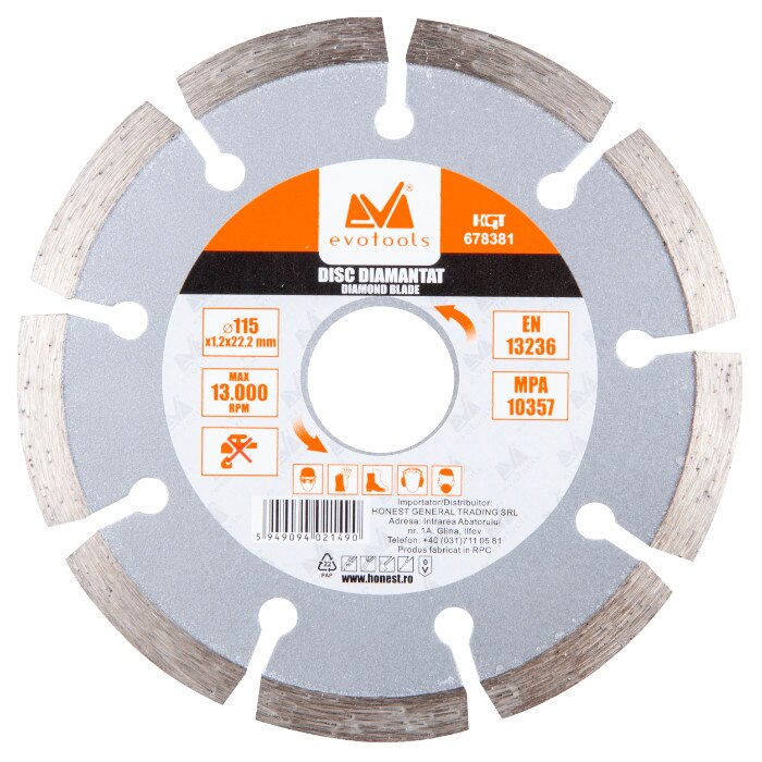 Disc Diamantat Uscat 5262 ETS Diametru 180mm