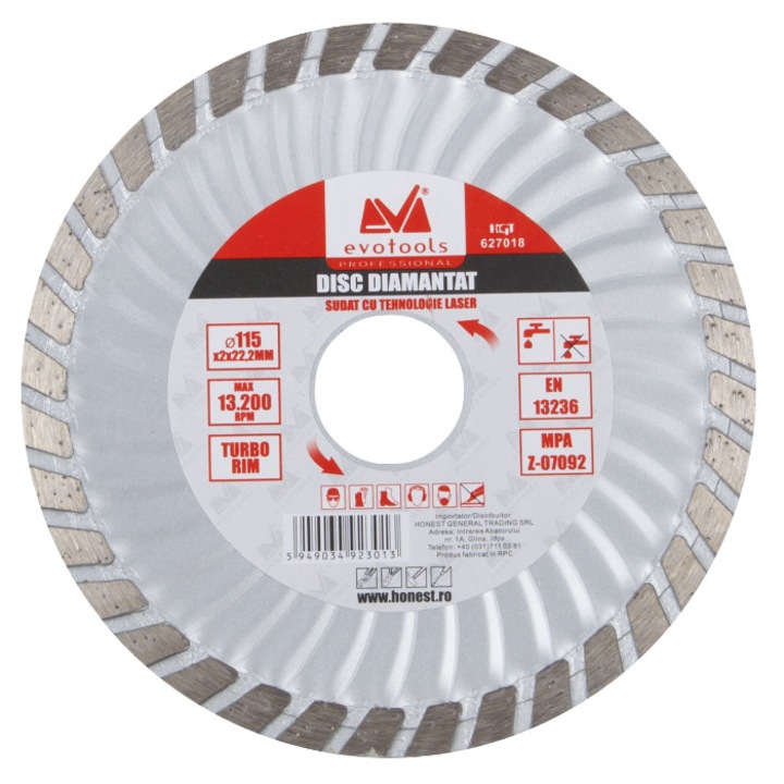 Disc Diamantat Turbo ETP 180 mm 2.6 mm