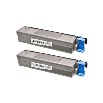 Set 2 Cartuse C610 Black 16000 compatibile OKI colore,Oki C610 N,C610 DN,C610 DTN. Set 2 Cartuse C610 Black 16000 compatibile OKI colore,Oki C610 N,C610 DN,C610 DTN.
