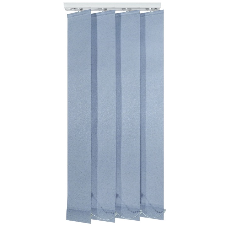 Jaluzele verticale 127mm, L260 x H260 cm, material Steven 4, Turquoise