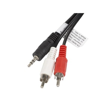 Cablu prelungitor , Lanberg , Mini Jack 3.5mm (tata)->2x RCA Cinch , 10m Cablu prelungitor , Lanberg , Mini Jack 3.5mm (tata)->2x RCA Cinch , 10m