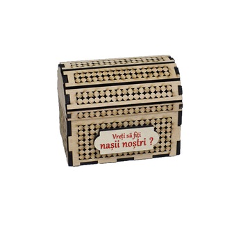 Cufar Mic din Lemn pentru Nasi - Rosu Cufar Mic din Lemn pentru Nasi - Rosu