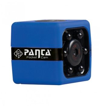 Mini camera video MediaShop Panta Pocket Cam 3335, Rezolutie 720P, Card Micro-SD 8GB, Clema pentru prindere, Suport de perete, Baterie 160mAh, Albastru/Negru Mini camera video MediaShop Panta Pocket Cam 3335, Rezolutie 720P, Card Micro-SD 8GB, Clema pentru prindere, Suport de perete, Baterie 160mAh, Albastru/Negru