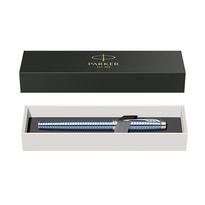 Roller Parker IM Royal Premium albastru cu accesorii cromate