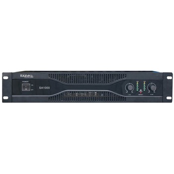 Amplificator Audio Hi-Fi IBIZA ISP-1124-A, 2X1000W, XLR, RCA, Jack 6.3 mm, Protectie termica, Racire cu ventilator, Negru Amplificator Audio Hi-Fi IBIZA ISP-1124-A, 2X1000W, XLR, RCA, Jack 6.3 mm, Protectie termica, Racire cu ventilator, Negru