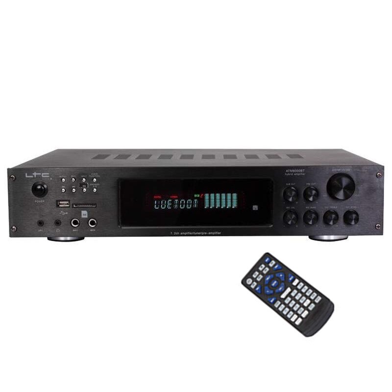 Amplificator 5.2 Audio Hi-Fi LTC ISP-1603-A, 4X75W, USB, MicroSD, RadioFM, Bluetooth, Negru