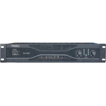 Amplificator Audio stereo IBIZA ISP-1116-A, 2X500W, XLR, RCA si jack 6.3 mm, Protectie termica, Ventilator Amplificator Audio stereo IBIZA ISP-1116-A, 2X500W, XLR, RCA si jack 6.3 mm, Protectie termica, Ventilator