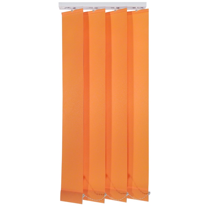 Jaluzele verticale 127mm, L240 x H280 cm, material Steven 42, Orange