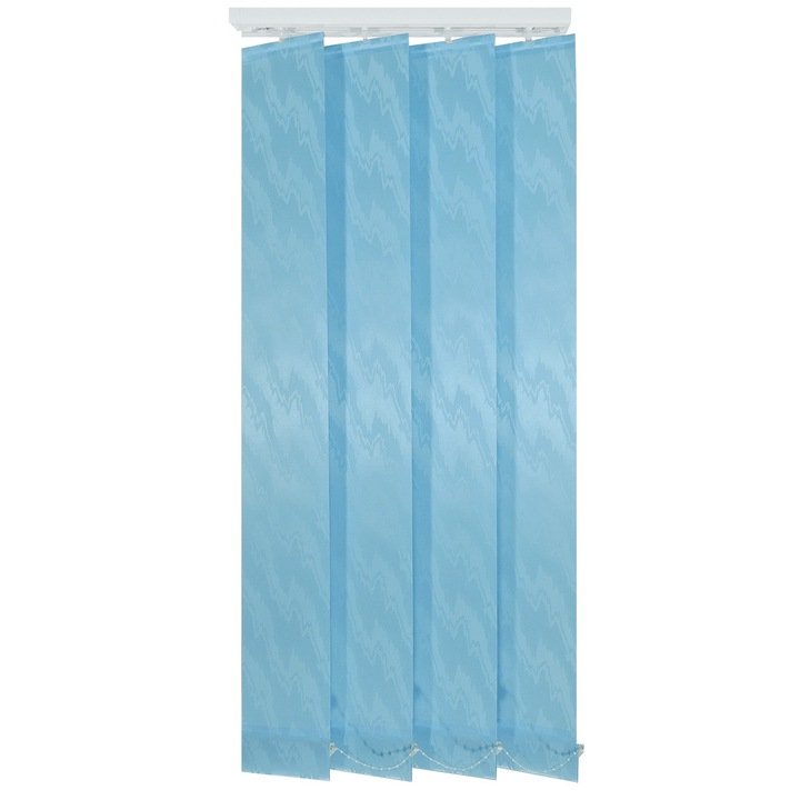 Jaluzele verticale 127mm, L260 x H280 cm, material Yuri 2, Bleu