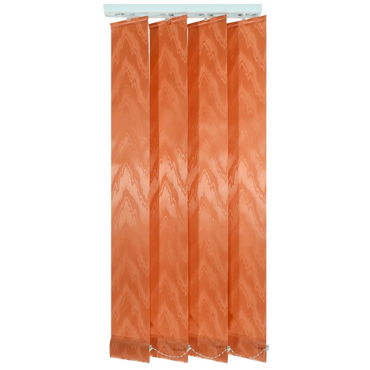 Jaluzele verticale 127mm, L260 x H280 cm, material Yuri 37, Caramiziu