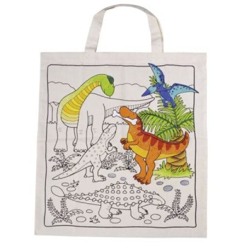 Jucarie din textil - Sacosa din bumbac, Dinozaur