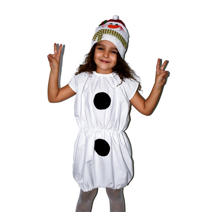 Costum om de zapada Costumix, 2 piese, alb, M, 7-10 ani