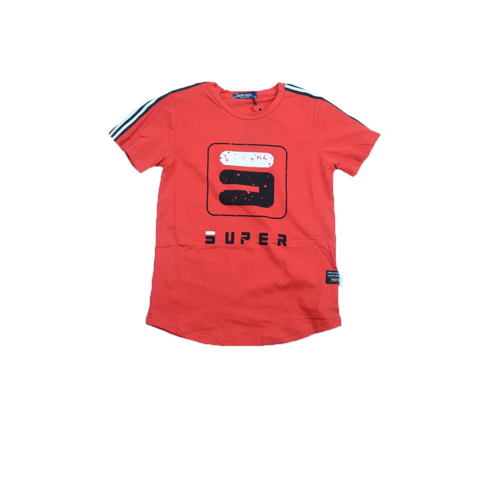 Tricou maneca scurta baieti Happy House HB-2237, Rosu