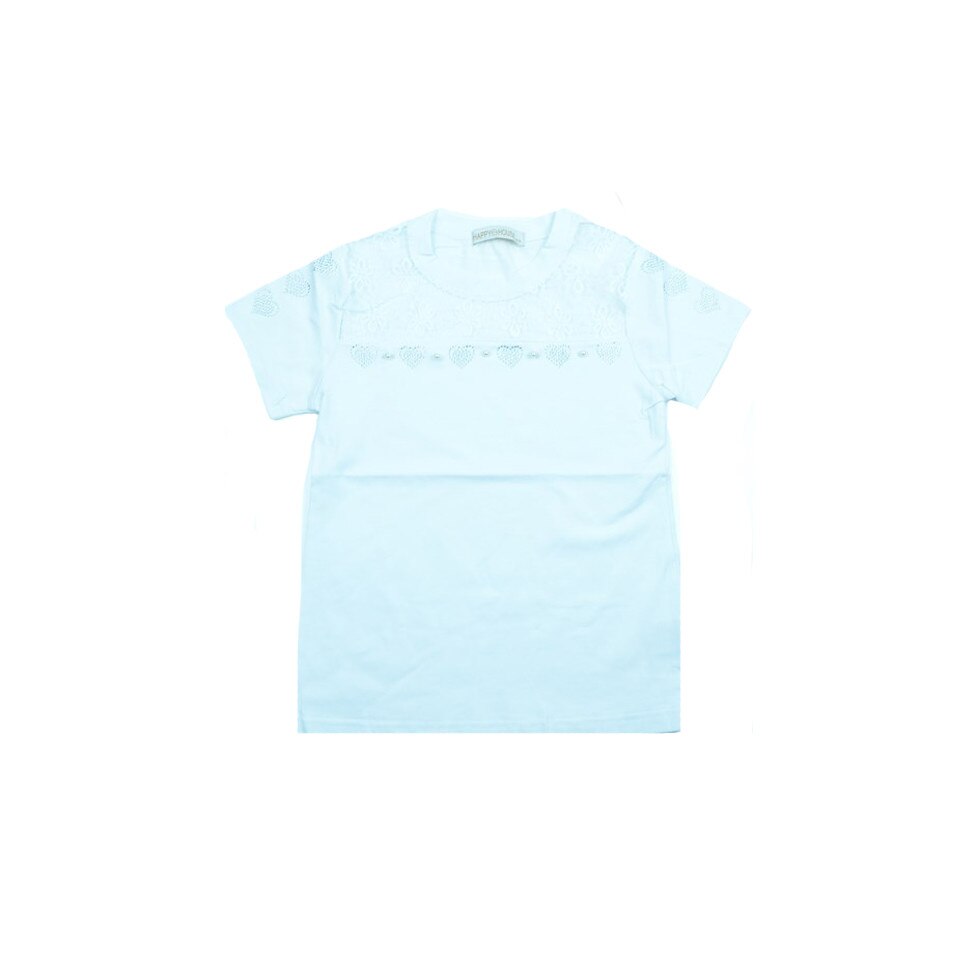 Tricou maneca scurta fete Happy House WB-2561A, Alb