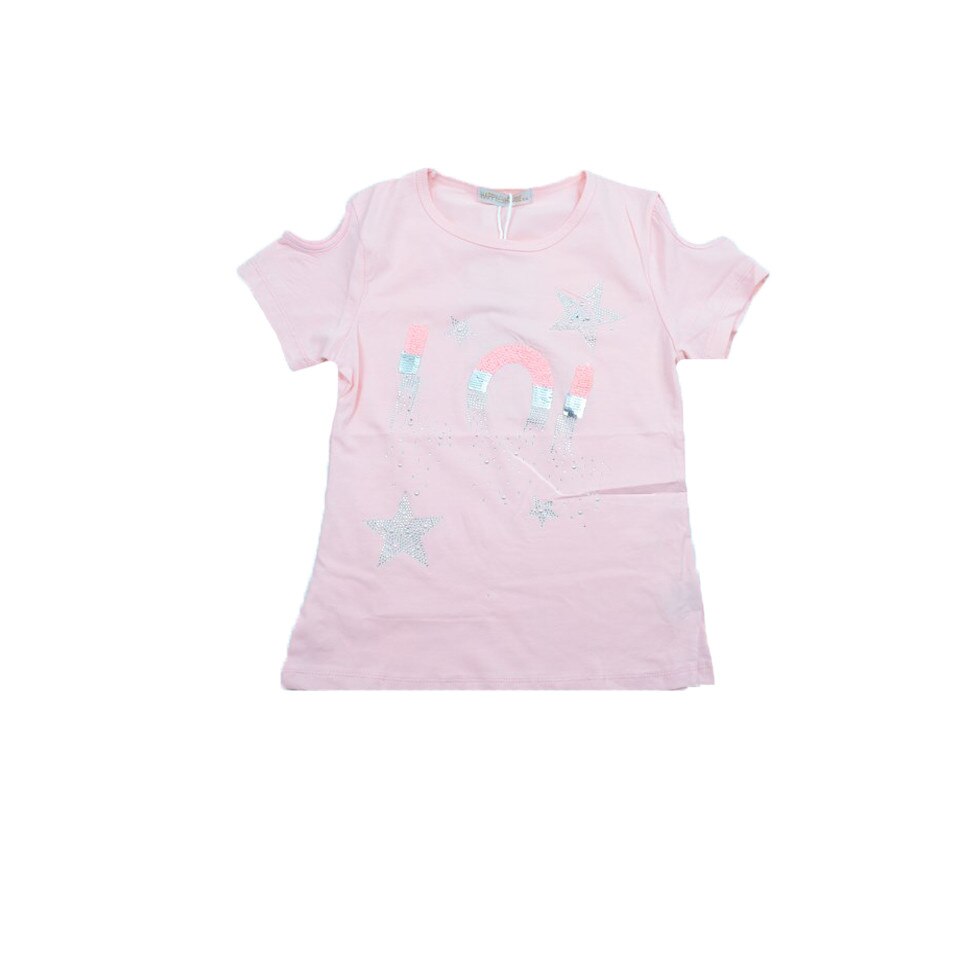 Tricou maneca scurta fete Happy House WB-2558, Roz
