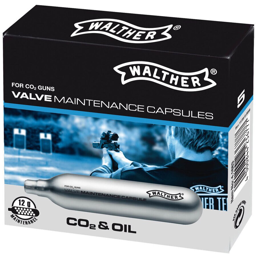 Capsule de mentenanta cu CO2 si ulei Umarex Walther 12g 5 bucati