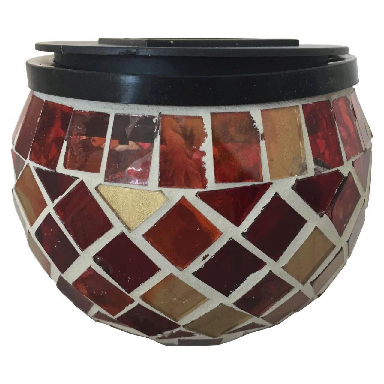 Lampa solara Strend Pro Regulus, 2 x Led, sticla, Rosu vintage