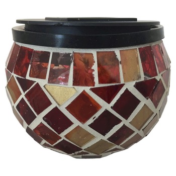 Lampa solara Strend Pro Regulus, 2 x Led, sticla, Rosu vintage Lampa solara Strend Pro Regulus, 2 x Led, sticla, Rosu vintage