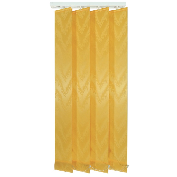 Jaluzele verticale 127mm, L260 x H280 cm, material Yuri 36, Mustar