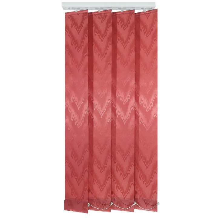 Jaluzele verticale 127mm, L160 x H170 cm, material Yuri 11, Rosu