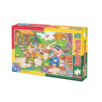 Super Puzzle 35 Piese Basme Cei 3 Purcelusi Super Puzzle 35 Piese Basme Cei 3 Purcelusi
