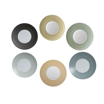 Set 6 farfurii desert asortate HEMISPHERE (Sepia, Beije Green, Blue Green, Grey, Lichen, Storm Blue) - J.L.Coquet Set 6 farfurii desert asortate HEMISPHERE (Sepia, Beije Green, Blue Green, Grey, Lichen, Storm Blue) - J.L.Coquet