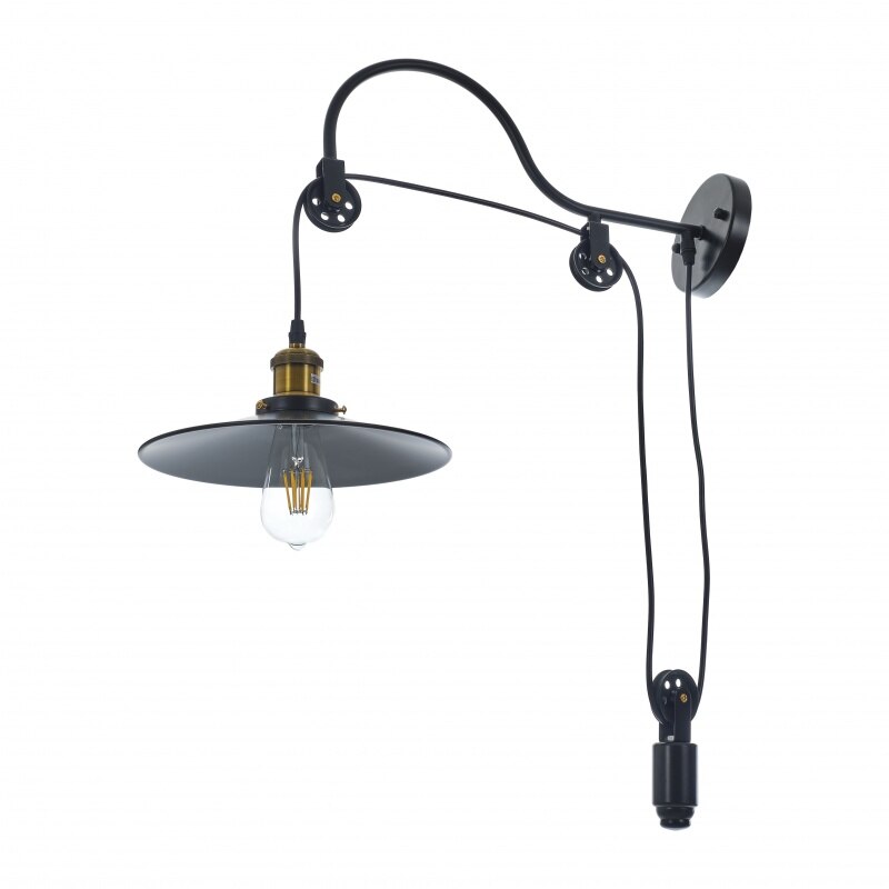 Aplica EL 1860a/1w, Negru, 1XE27 8W LED