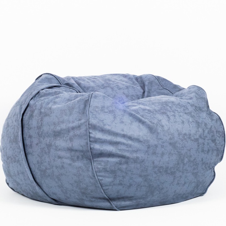 Fotoliu tip puf Topcho Fatbag, Husa detasabila, Albastru