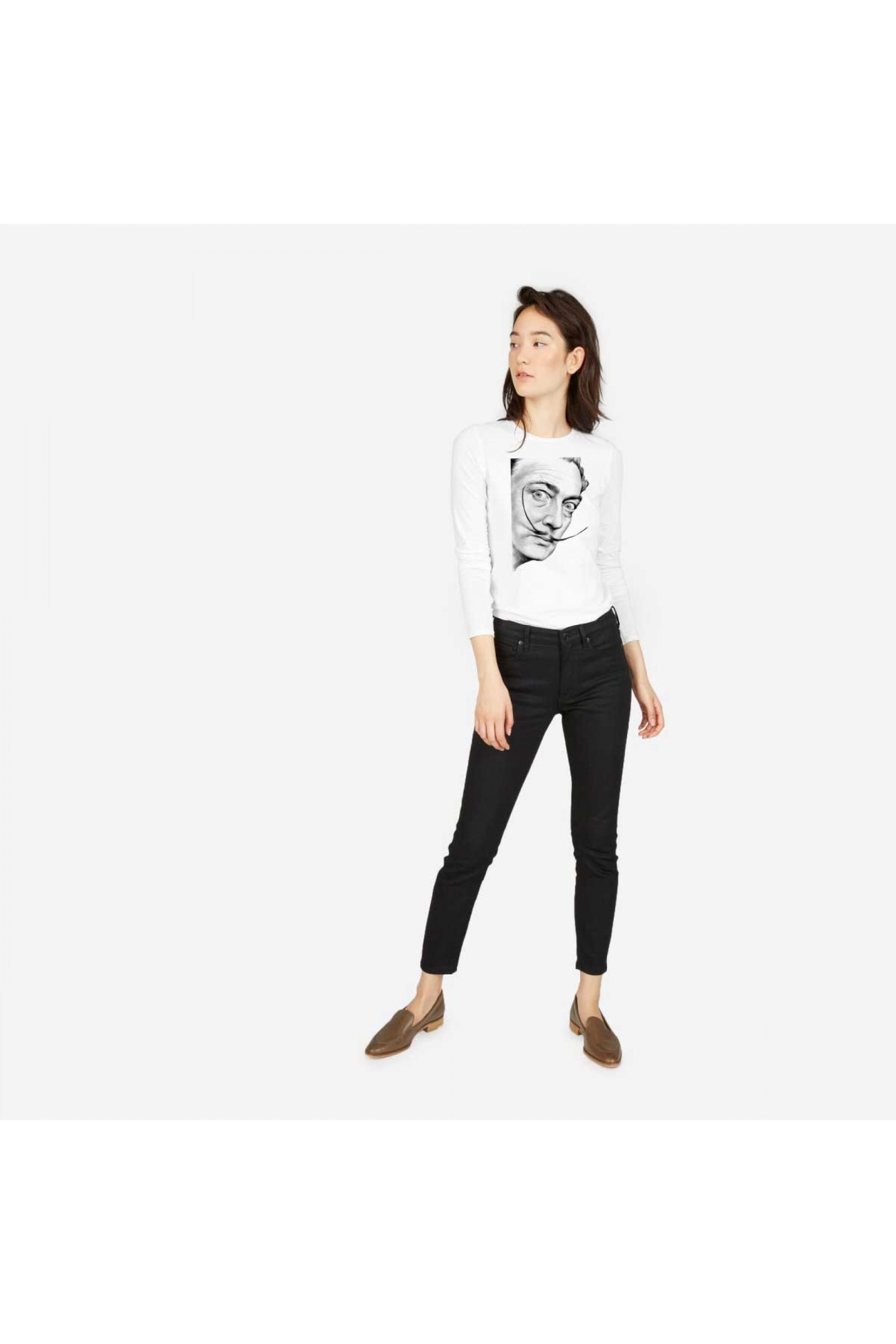 Bluza dama alba - Dali - Portret