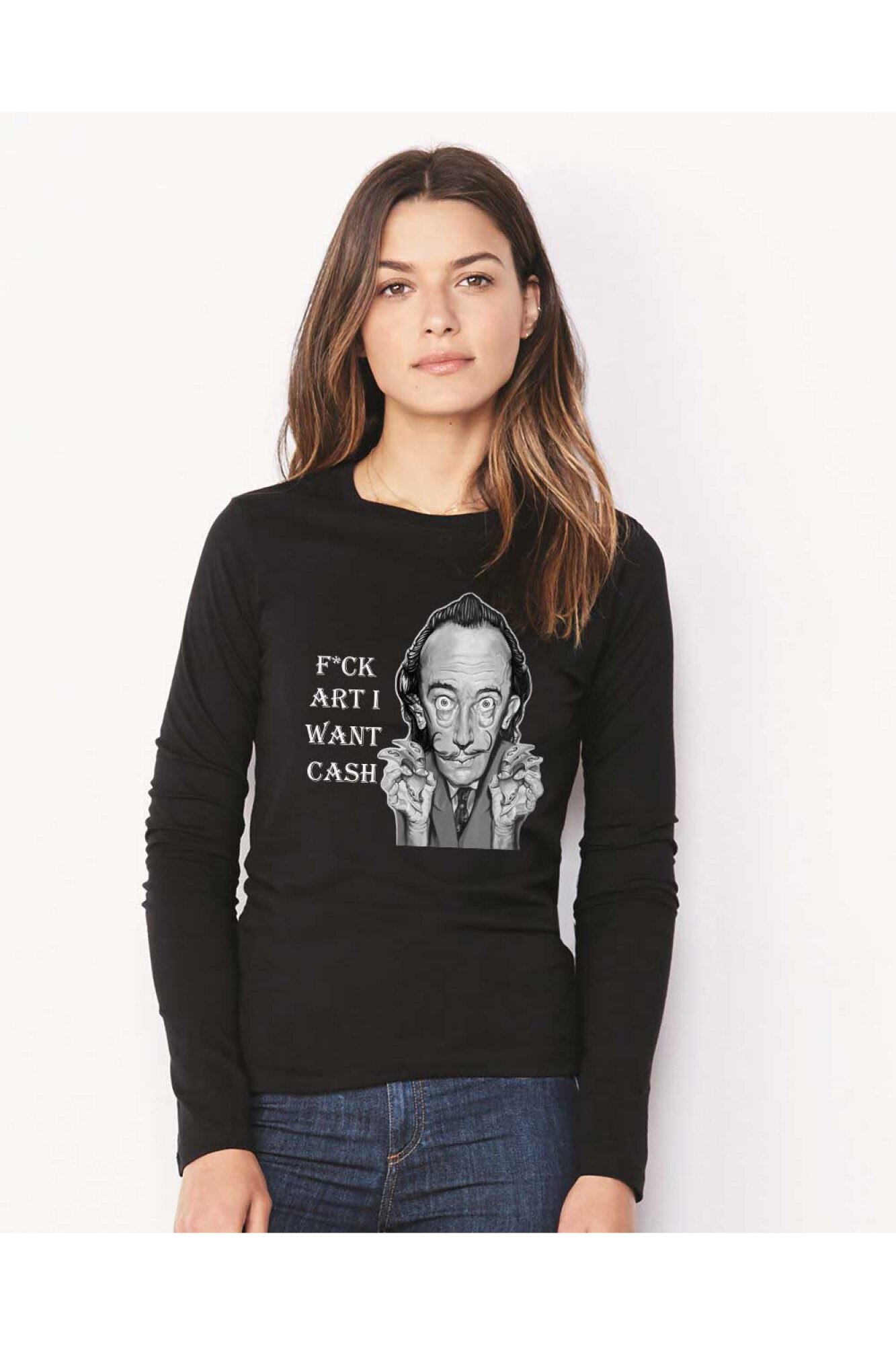 Bluza dama neagra - Dali - I want CASH