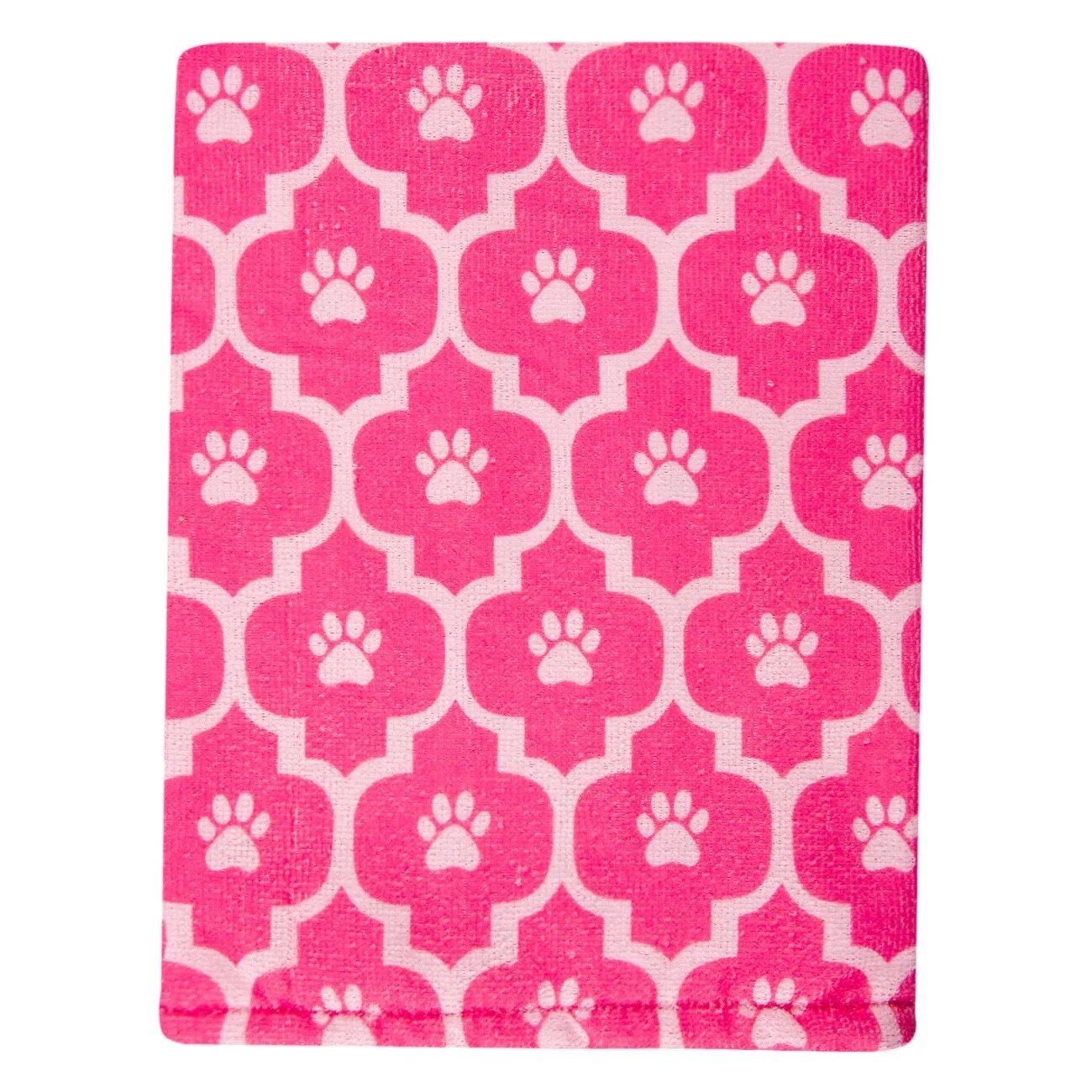 Prosop pentru caine, Zola, roz cu imprimeu, 112x70 cm