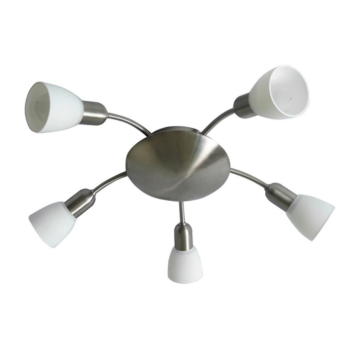Plafoniera/lustra tip spot 5xE14, crom satinat, SOMA Rabalux 6305