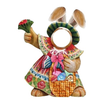 Decoratiune Iepure Gigant pictat manual, cu decupaj pentru fotografii, 1,5 metri inaltime, de exterior, Paste, Gradina. Decoratiune Iepure Gigant pictat manual, cu decupaj pentru fotografii, 1,5 metri inaltime, de exterior, Paste, Gradina.